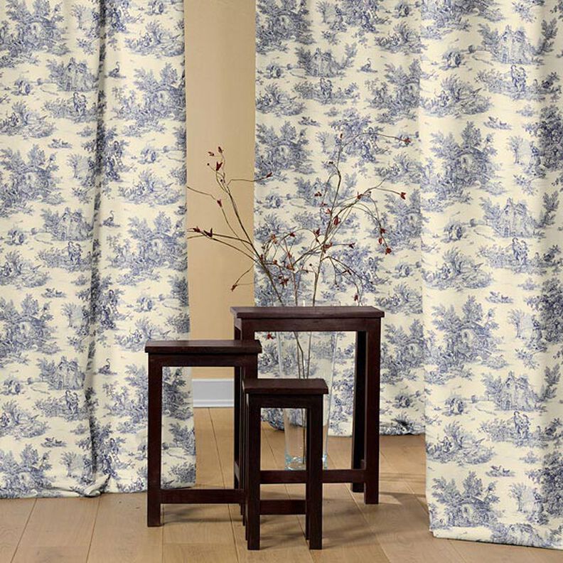 tessuto arredo Pastorale 280 cm – blu,  image number 3