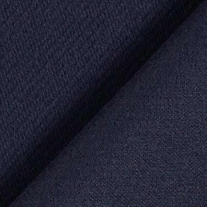 Tessuto per cappotti misto lana, tinta unita – blu notte,  image number 3