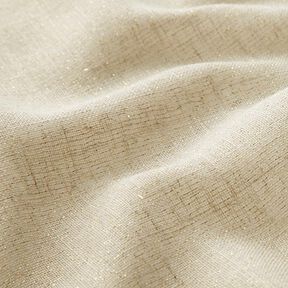 tessuto arredo voile lurex – naturale/oro, 