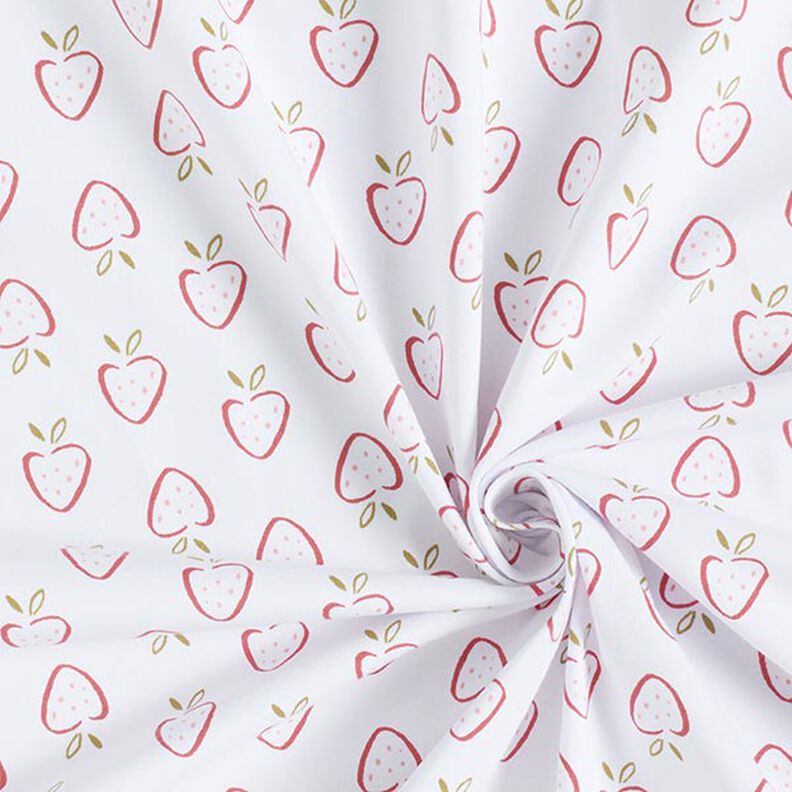 jersey di cotone fragole stilizzate – bianco/rosa, image number 3