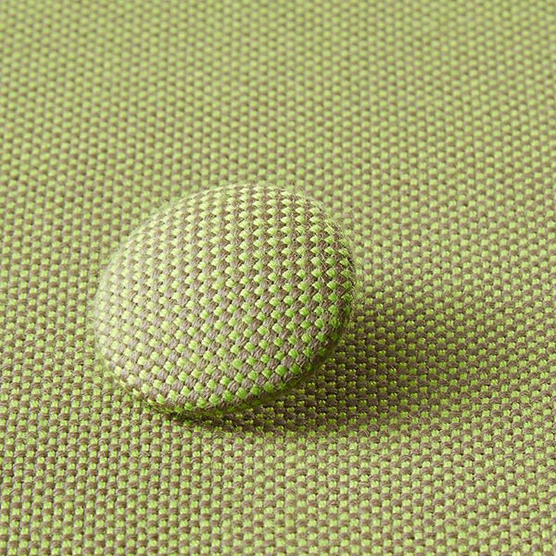 bottone rivestito - tessuto arredo da esterni Agora Panama - verde mela,  image number 2