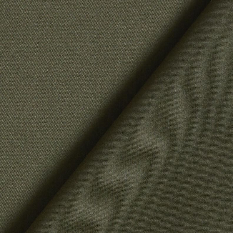 satin di cotone tinta unita – verde oliva scuro,  image number 4