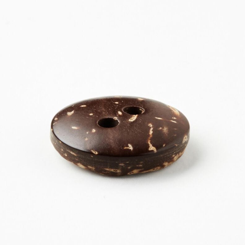 Bottone in cocco [Ø 13 mm] – beige/marrone scuro,  image number 3