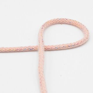 Cordoncino in cotone lurex [Ø 5 mm] – rosa antico chiaro, 