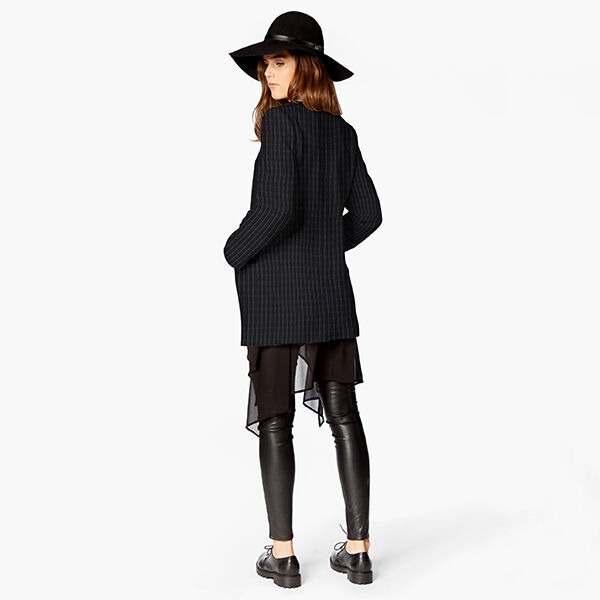 maglia jacquard garzata, gessato – nero, image number 7