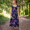 jersey di cotone Farfalle | Glitzerpüppi – blu notte/pink,  thumbnail number 7