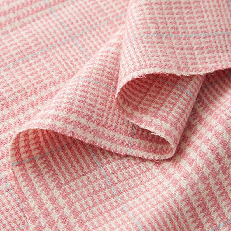 Tessuto in lana Principe di Galles – rosa,  image number 3
