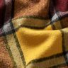 tessuto per cappotti Quadro ruvido – rosso Bordeaux/giallo curry,  thumbnail number 6