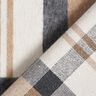 Tessuto per cappotto garzato a quadri scozzesi – azzurro/beige,  thumbnail number 4