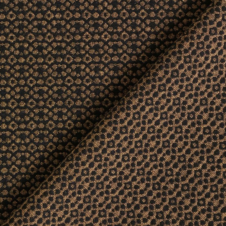 Pantalone elasticizzato a rombi – nero/marrone chiaro, image number 3