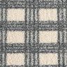 tessuto in maglia, bouclé, quadri – bianco lana/grigio,  thumbnail number 1