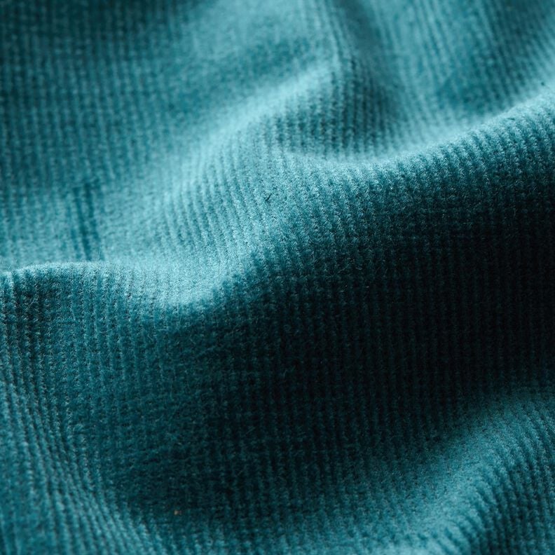 velluto a costine stretch – petrolio,  image number 2