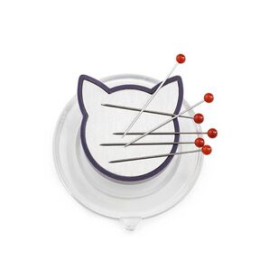 calamita per aghi, gatto [ Dimensioni: 45 x 45 x 25 mm ] | Prym – bianco, 