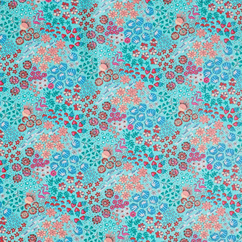 cotone rivestito Mix marittimo – azzurro, image number 1