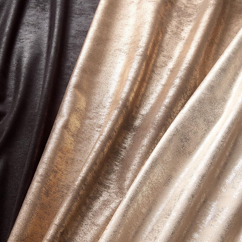 Stretchvelours Metallic – bronzo,  image number 5