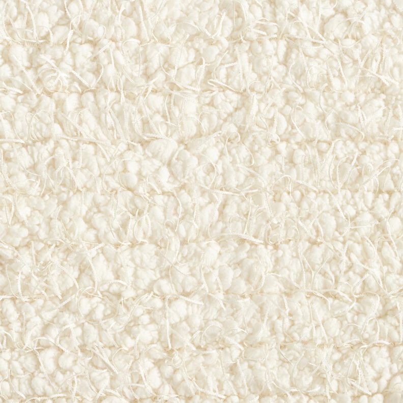 Ecopelliccia con fili a effetto – bianco,  image number 1