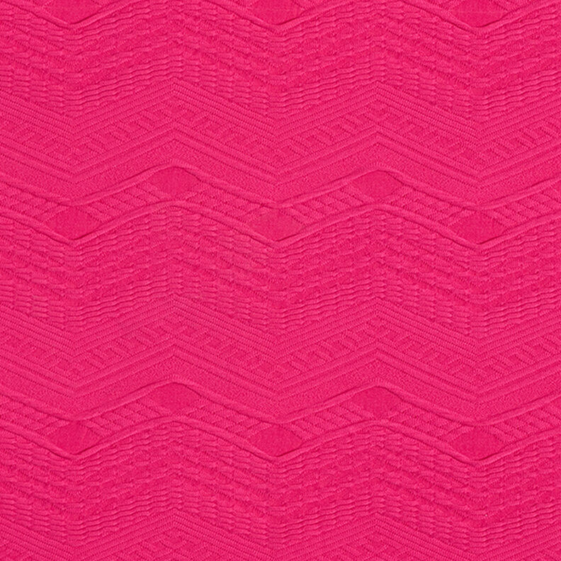 Jersey Jacquard a zig-zag – rosa fucsia acceso,  image number 1