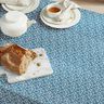 cotone rivestito Mini foglie astratte – blu oceano/bianco,  thumbnail number 7