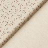 tessuto arredo mezzo panama Stelle festose – naturale/rosso carminio,  thumbnail number 4