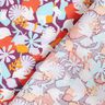 tessuto in cotone cretonne Uccelli e fiori – uva/violetto pastello,  thumbnail number 4