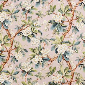 tessuto arredo tessuti canvas Albero fiorito – rosa antico chiaro, 