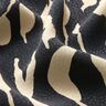 Tessuto di viscosa Motivo zebrato astratto – nero/beige chiaro,  thumbnail number 2
