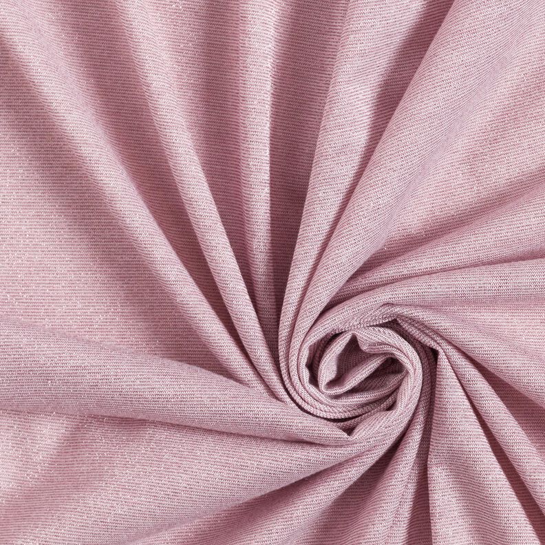 Jersey glitterato melange – rosa antico chiaro,  image number 3