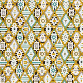 tessuto in cotone cretonne Etno – senape, 