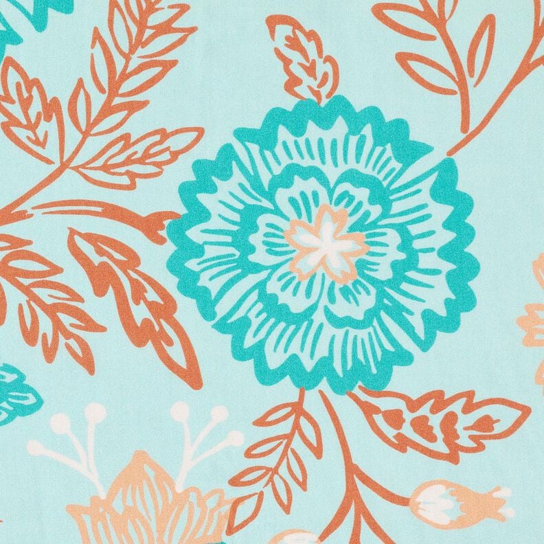 viscosa voile Fiori Tiffany – turchese chiaro,  image number 5