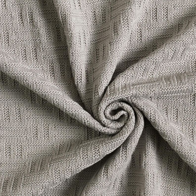 tessuto in maglia Motivo a coste spezzate – grigio chiaro,  image number 3