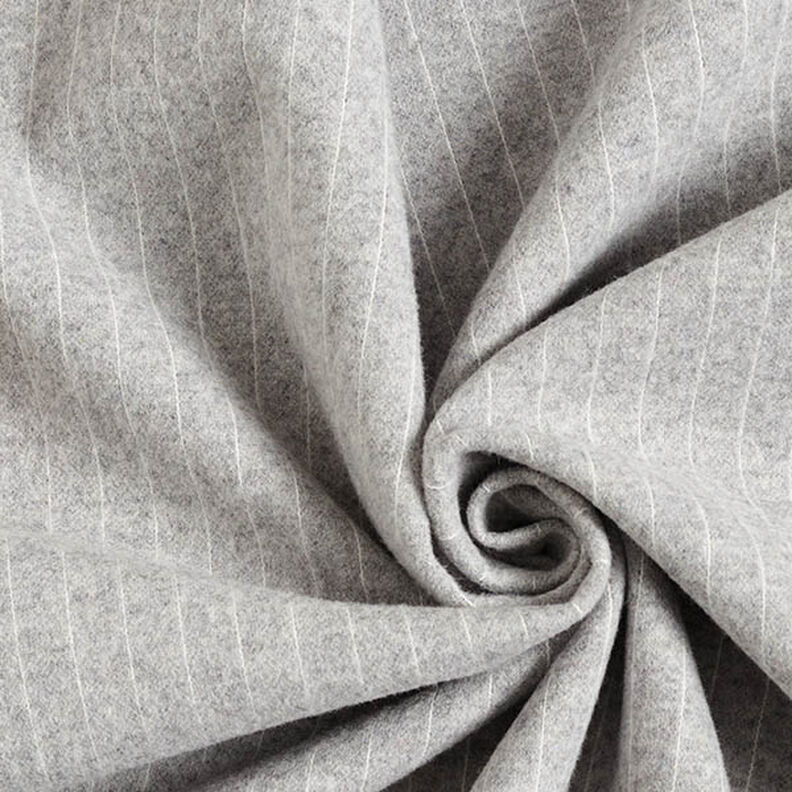 maglia jacquard garzata, gessato – grigio chiaro,  image number 4