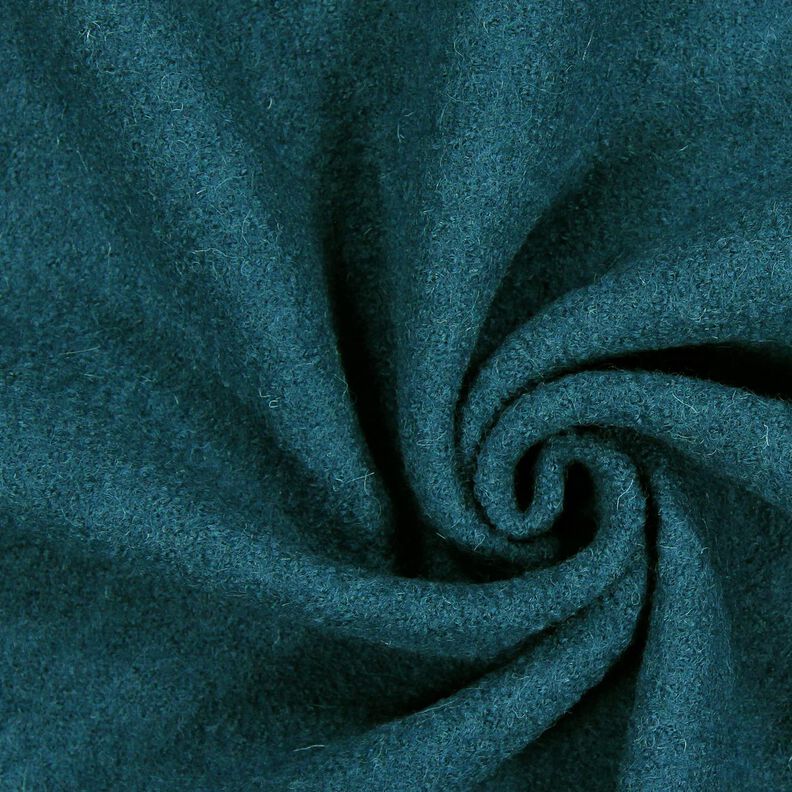 loden follato in lana – petrolio, image number 1