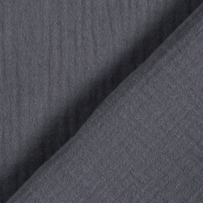 mussolina / tessuto doppio increspato – grigio scuro,  image number 4