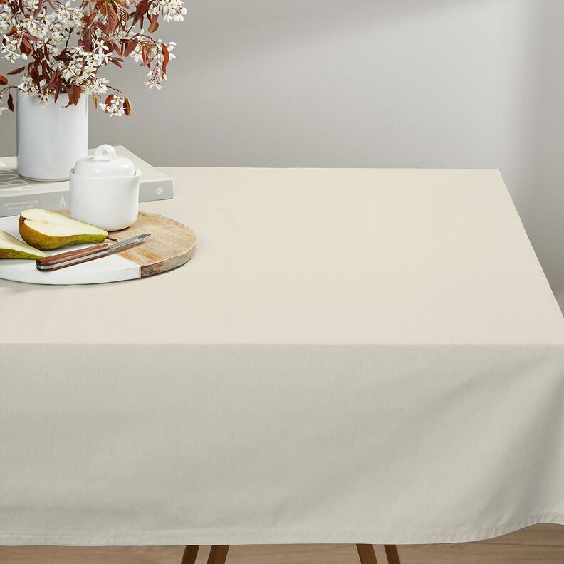 Tessuto in puro lino pesante tinta unita – beige chiaro,  image number 7