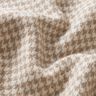tessuto per cappotti misto lana Pied de poule glitterato – moca/bianco lana,  thumbnail number 2