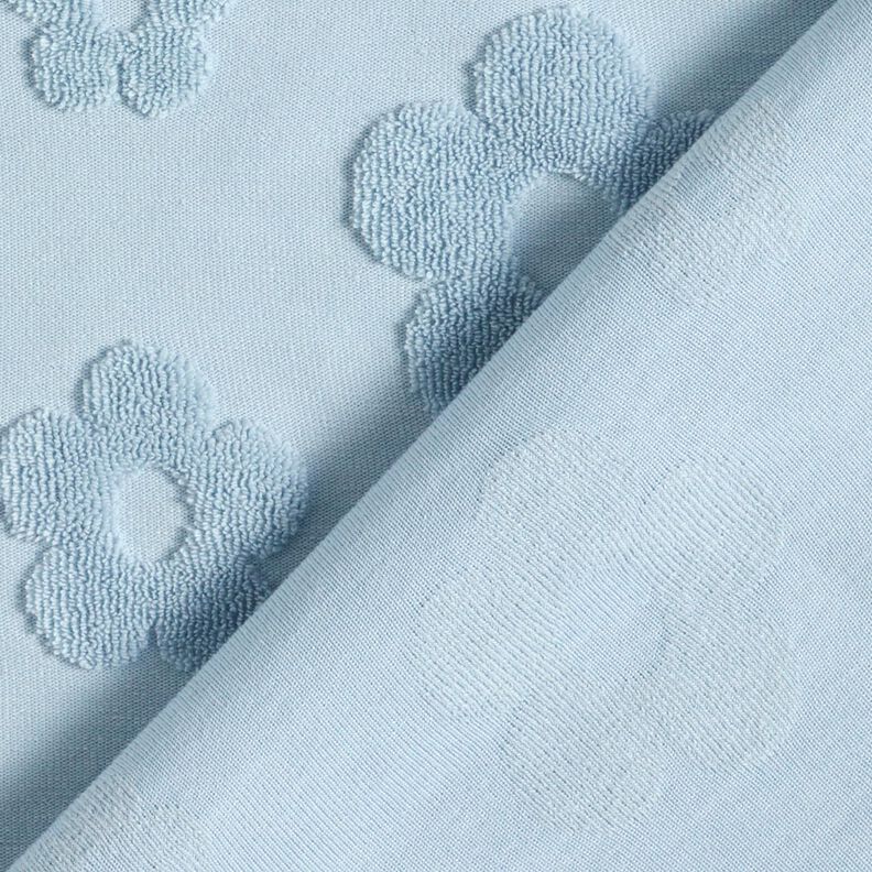 Maglia in spugna fiori – blu-argento,  image number 4