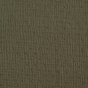 mussolina / tessuto doppio increspato dobby – cachi | Resto 90cm, 