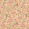 tessuto arredo mezzo panama Amabili fiori – albicocca/rosso merlot,  thumbnail number 1