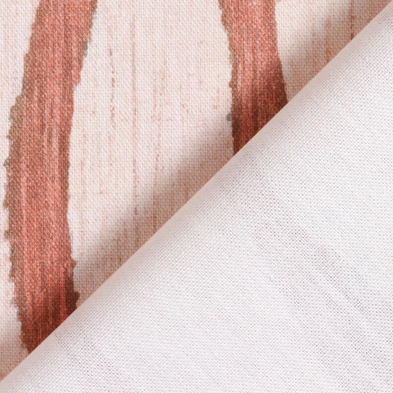 tessuto arredo mezzo panama Righe ondulate – rosso/rosé,  image number 4