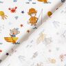 popeline di cotone Orso e topo al mare – bianco,  thumbnail number 4