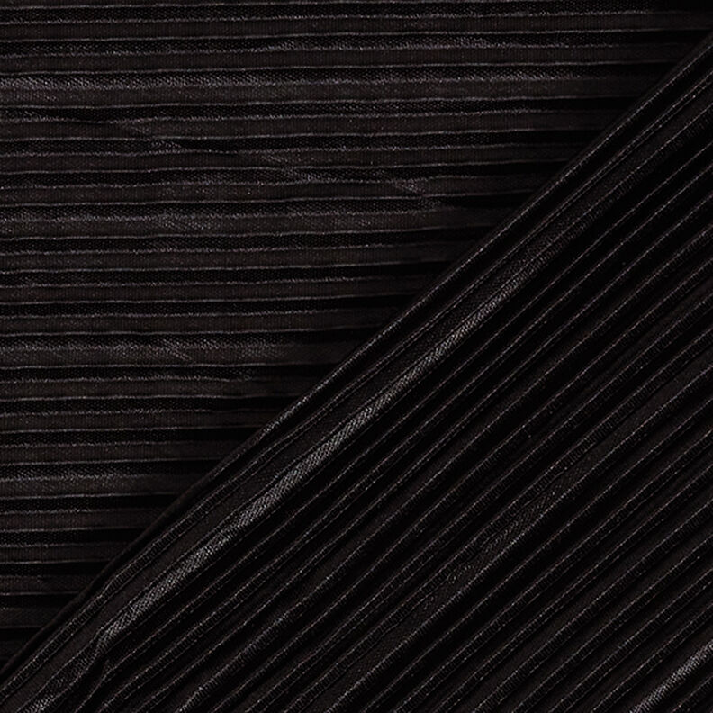 Jersey plissettato – nero,  image number 4