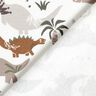 French terry, felpa estiva Dinosauri nella giungla – bianco lana,  thumbnail number 4