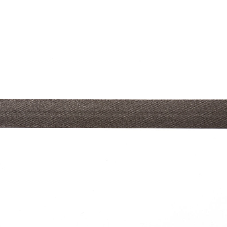 Nastro in sbieco satin [20 mm] – grigio scuro,  image number 1