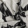 Grandi fiori in crêpe elasticizzato – nero/grigio chiaro,  thumbnail number 3