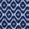 popeline di cotone Losanghe e gocce glitterate – indaco/bianco,  thumbnail number 1