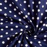 popeline di cotone grandi pois – blu marino/bianco,  thumbnail number 5