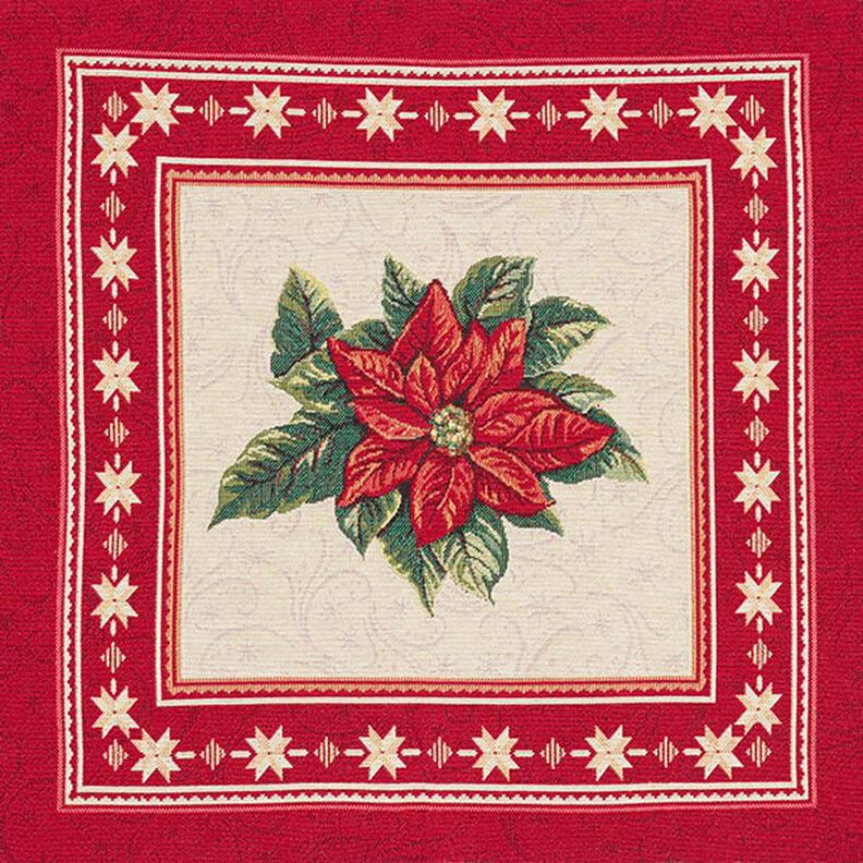 tessuto arredo, taglio di tessuto gobelin stella di Natale – rosso, image number 1