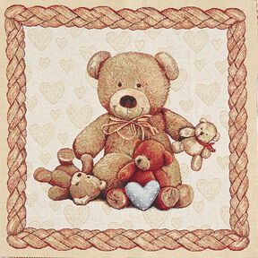 tessuto arredo, taglio di tessuto gobelin orsacchiotti – beige, 