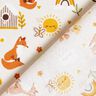 popeline di cotone Volpe nel giardino – naturale,  thumbnail number 4