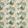 tessuto in cotone cretonne Piante astratte della giungla – bianco/verde,  thumbnail number 1